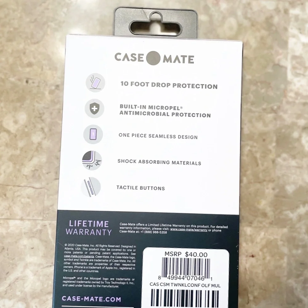 NEW Case Mate Twinkle Confetti Case for iPhone 2020 5.4
